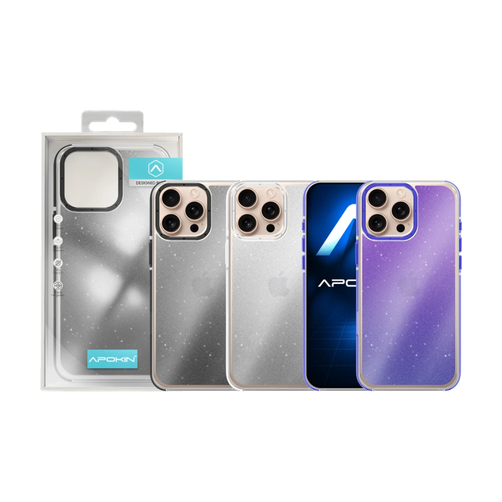 Funda Purpurina Apokin iPhone 14 Pro Max