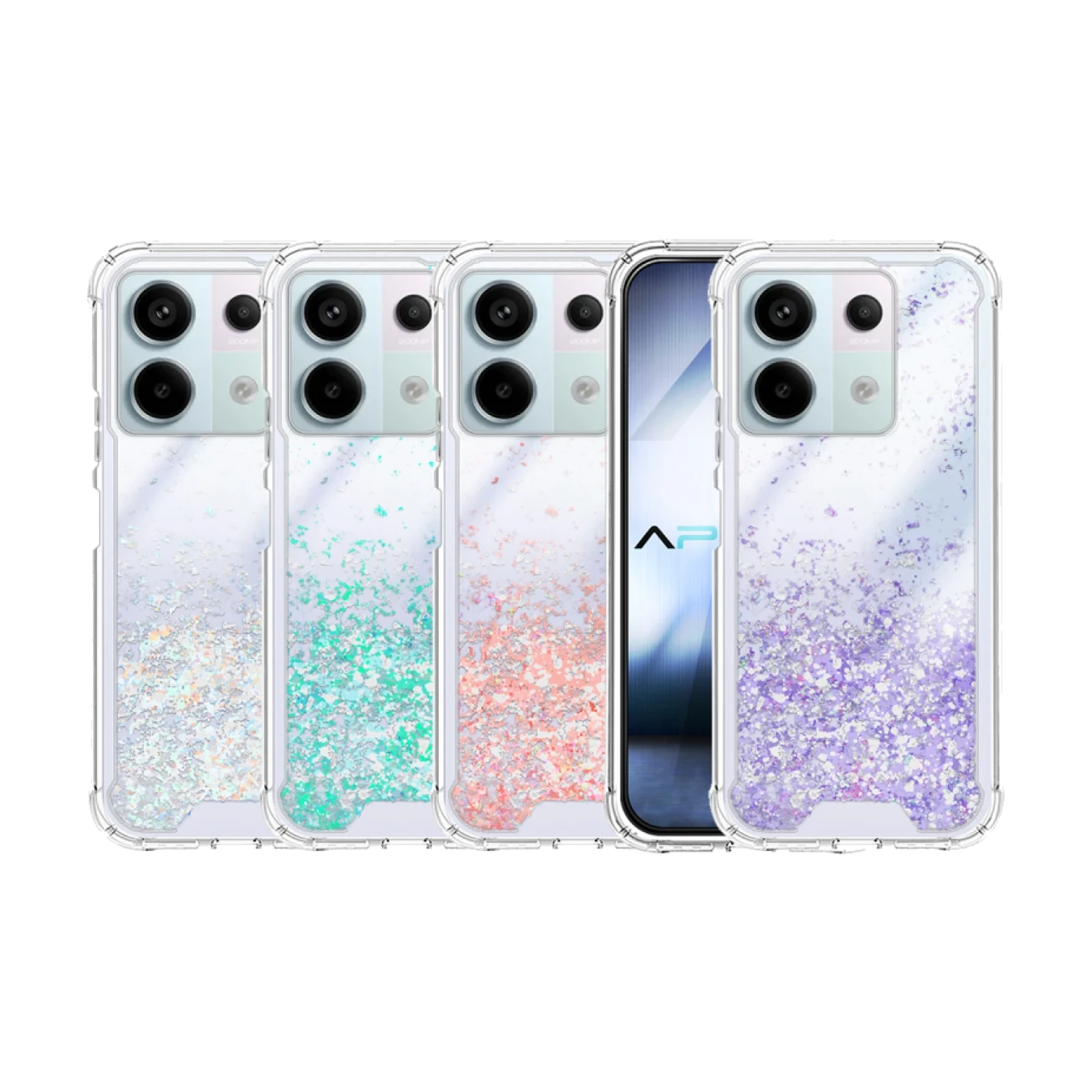 Funda Gel transparente purpurina Xiaomi Redmi Note 13 Pro 5G