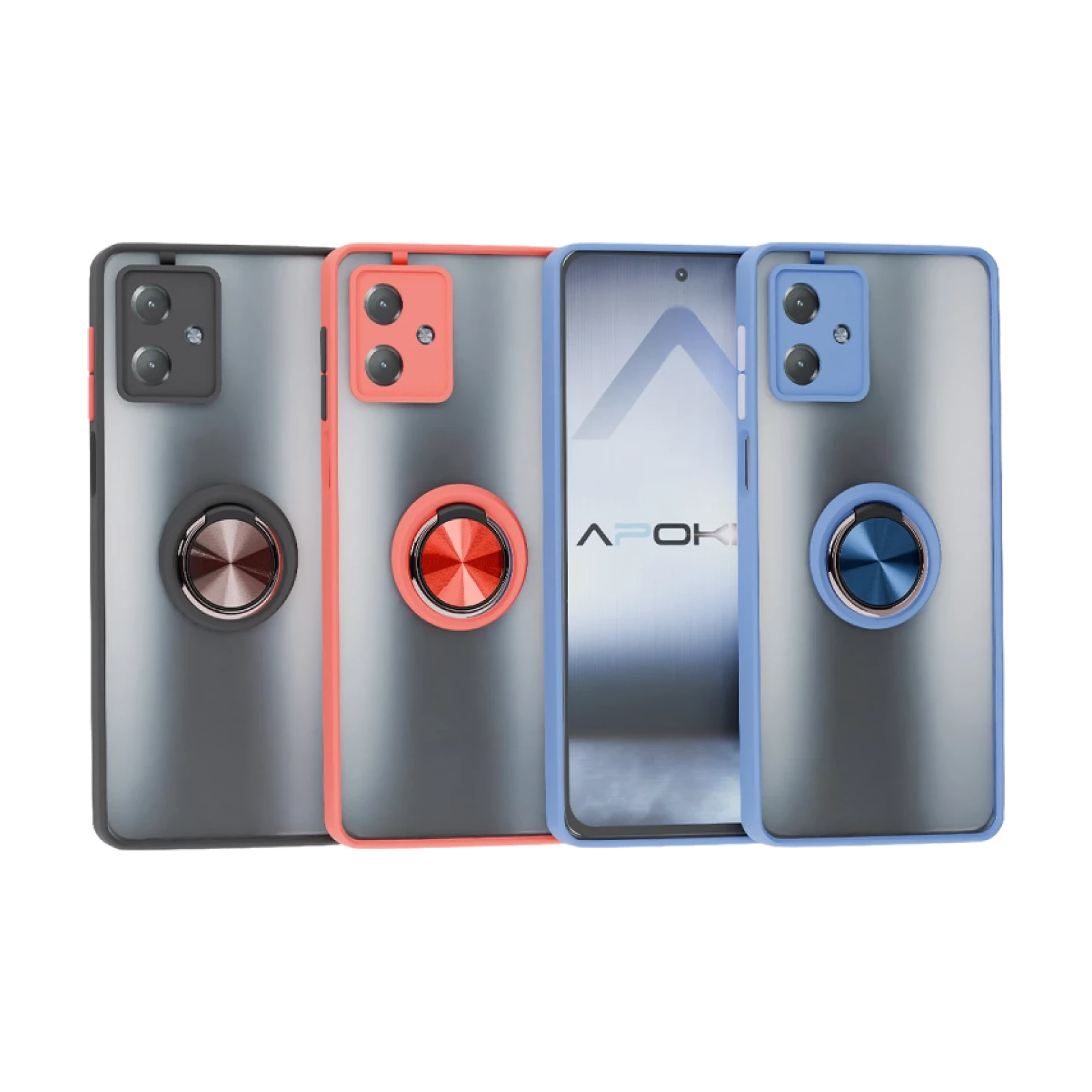 Funda Gel Moto G14 Iman con soporte Smoked