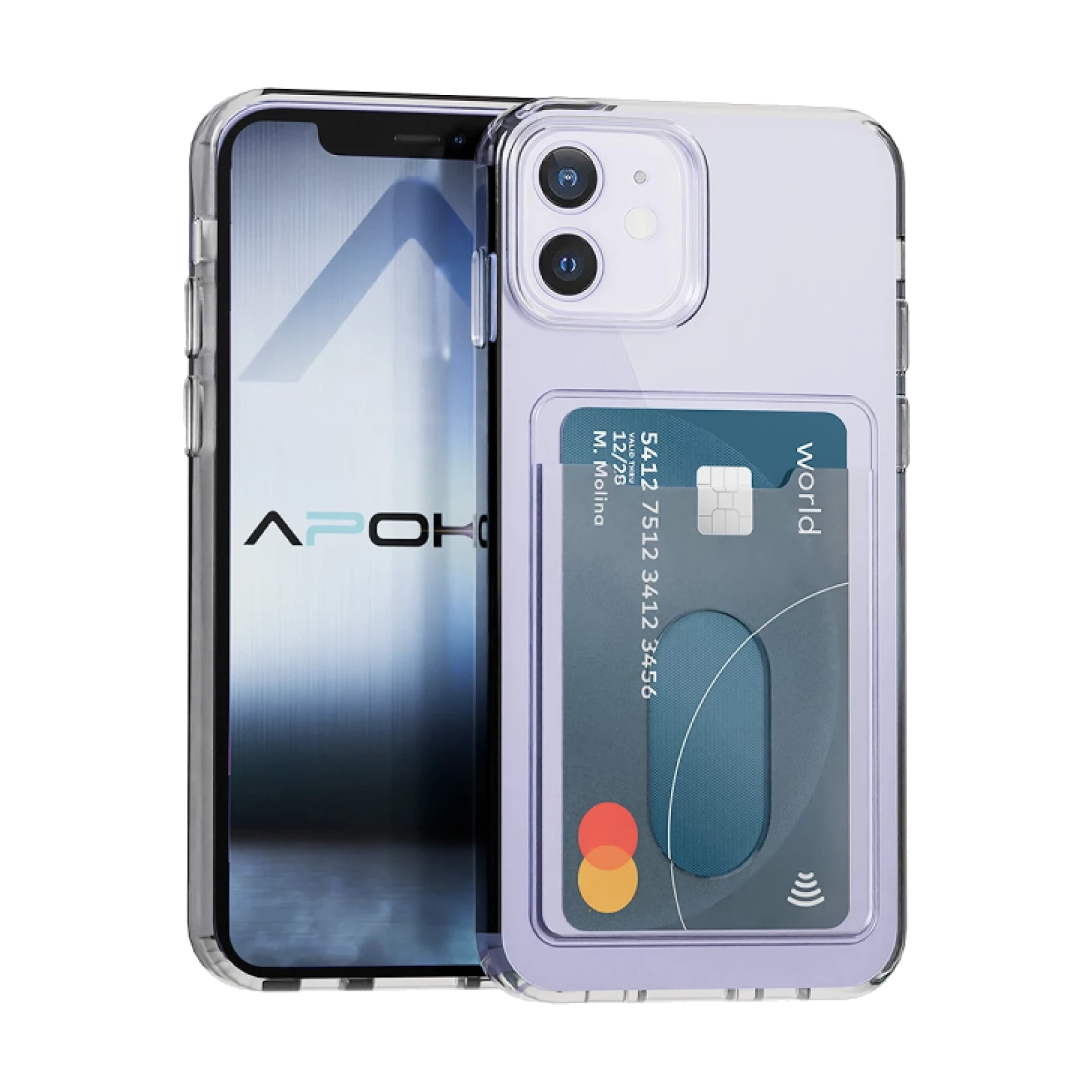 Funda Transparente con Tarjetero para iPhone 12/12 Pro