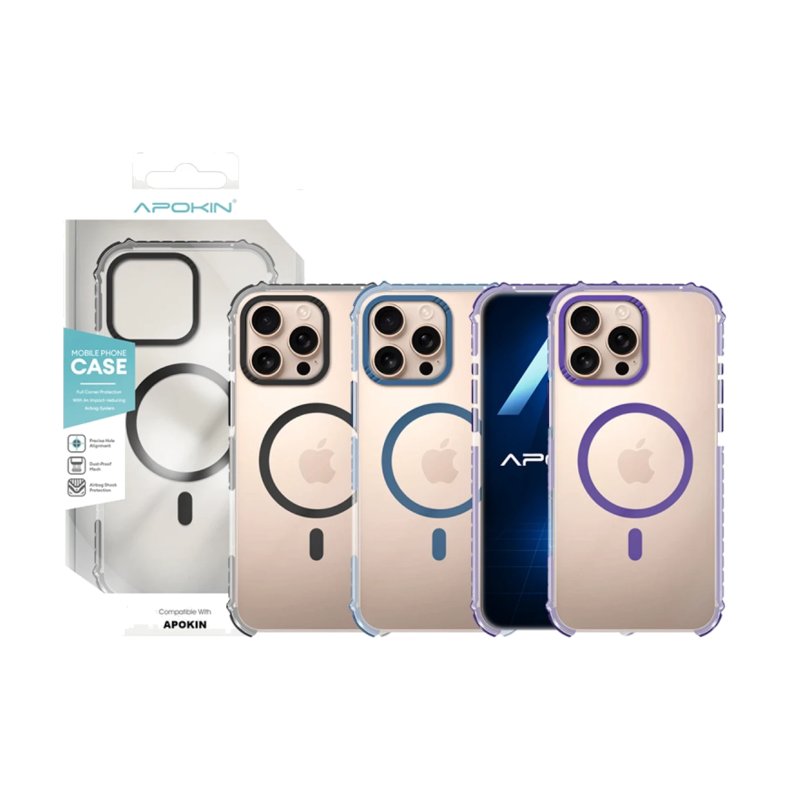 Funda Magsafe Rock Apokin iPhone 13 Pro Max 3-Color