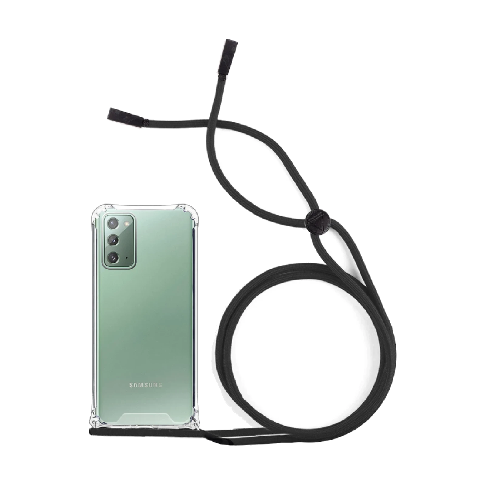 Funda Gel transparente Anti-golpe con Cordon - Samsung Note 20