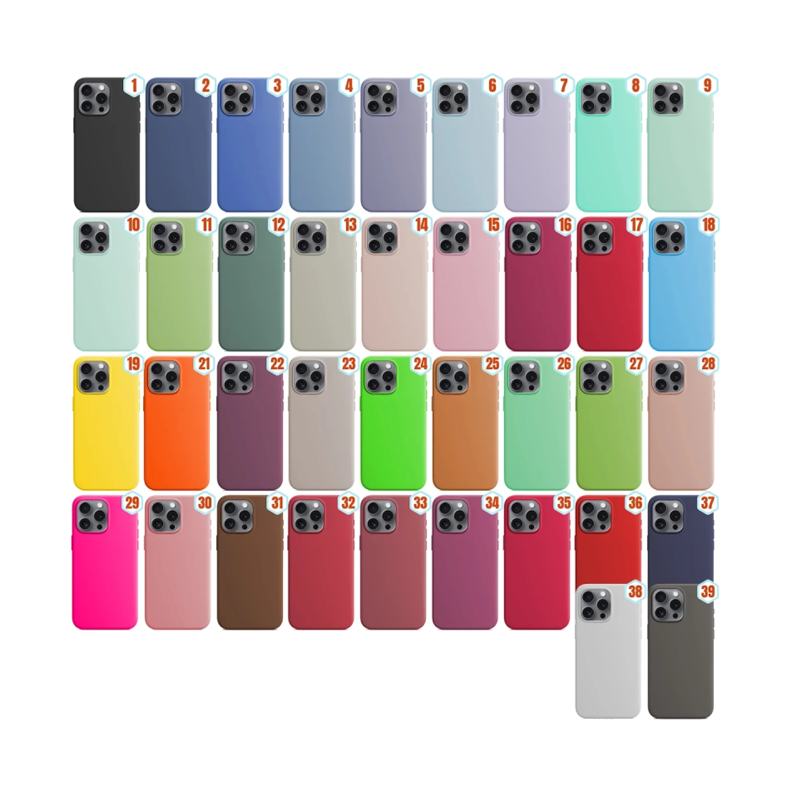Funda Silicona Liquida Efecto Piel iPhone 16 Pro Max