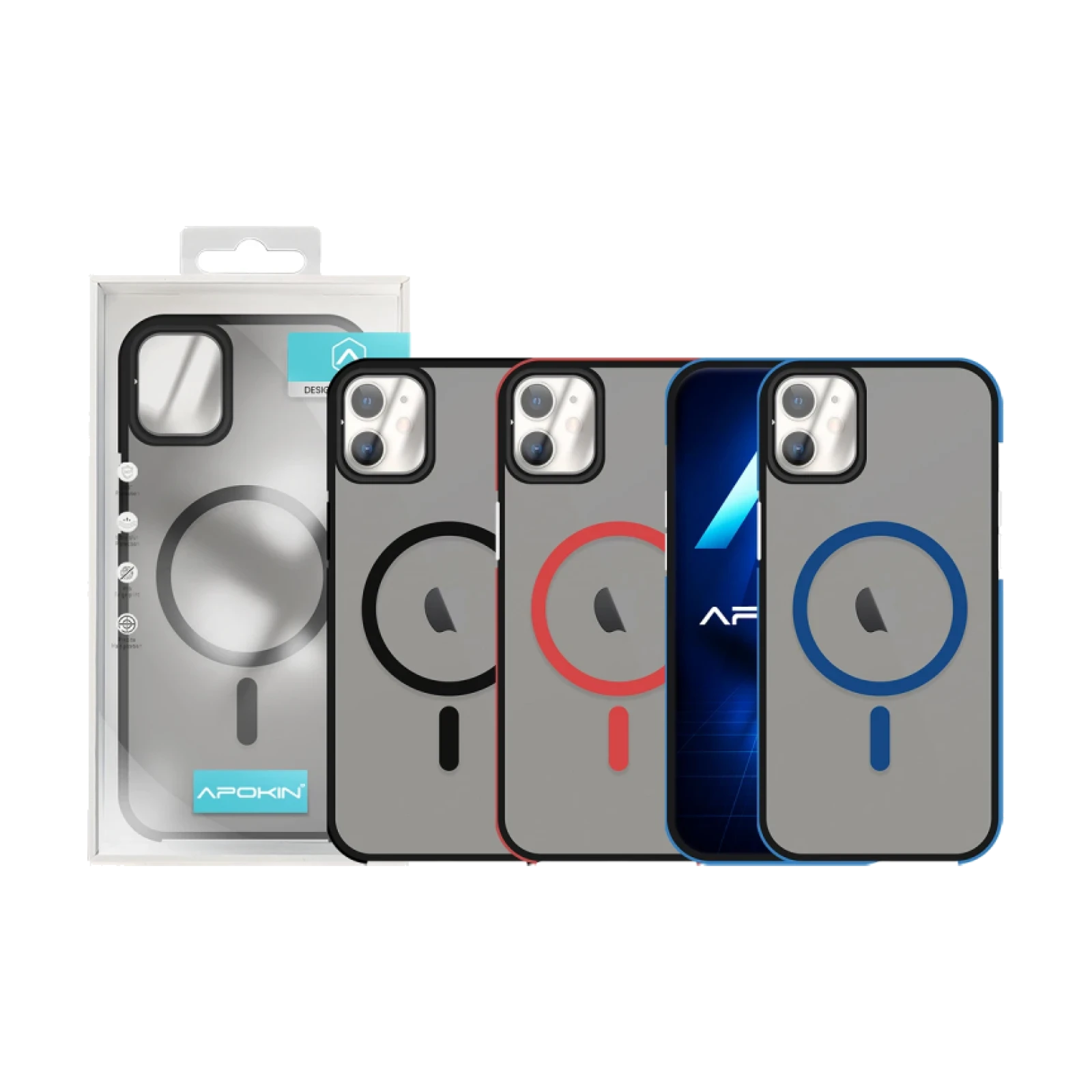 Funda Magsafe Smoked Con Cubre Camara iPhone 11 -Color