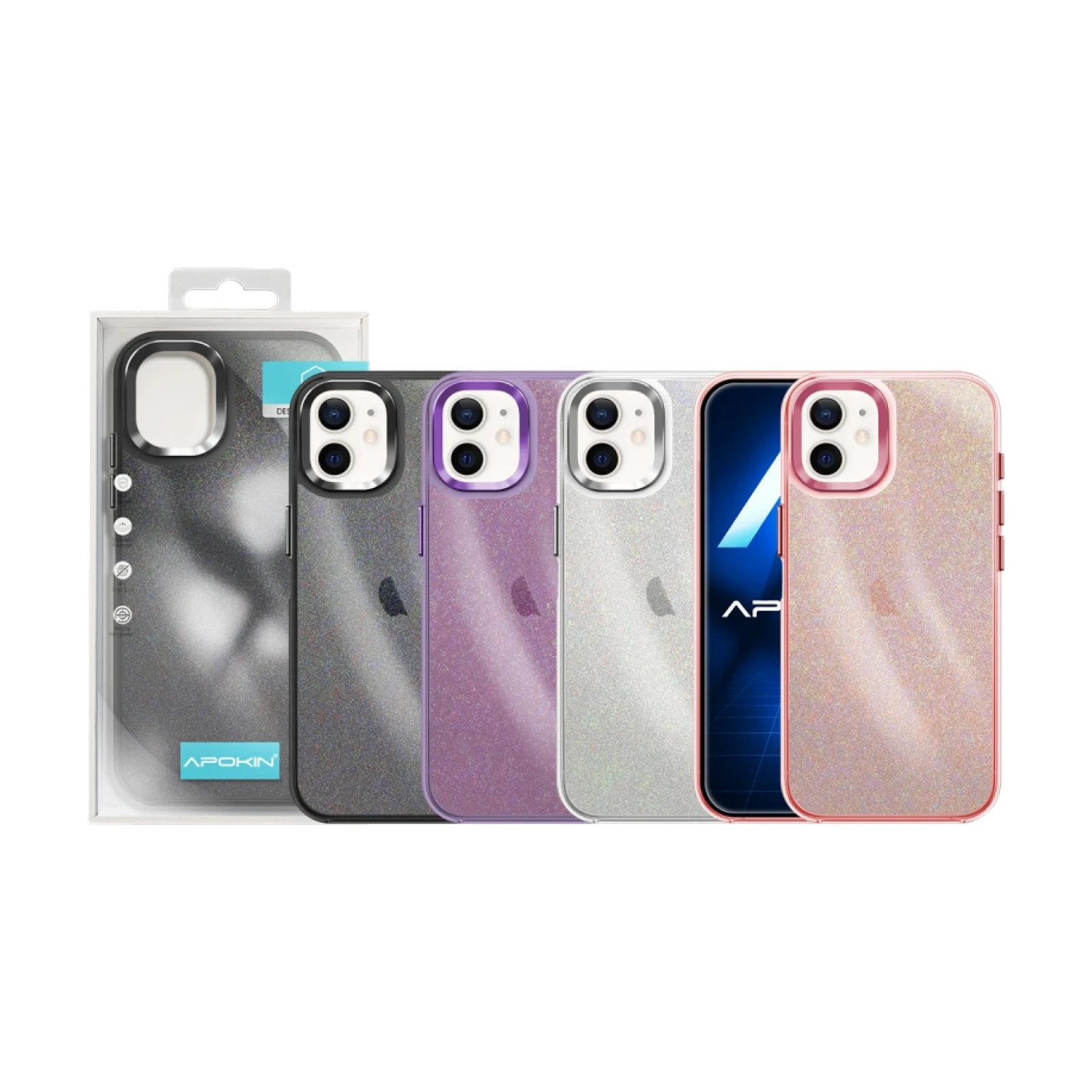 Funda Purpurina Apokin iPhone 12