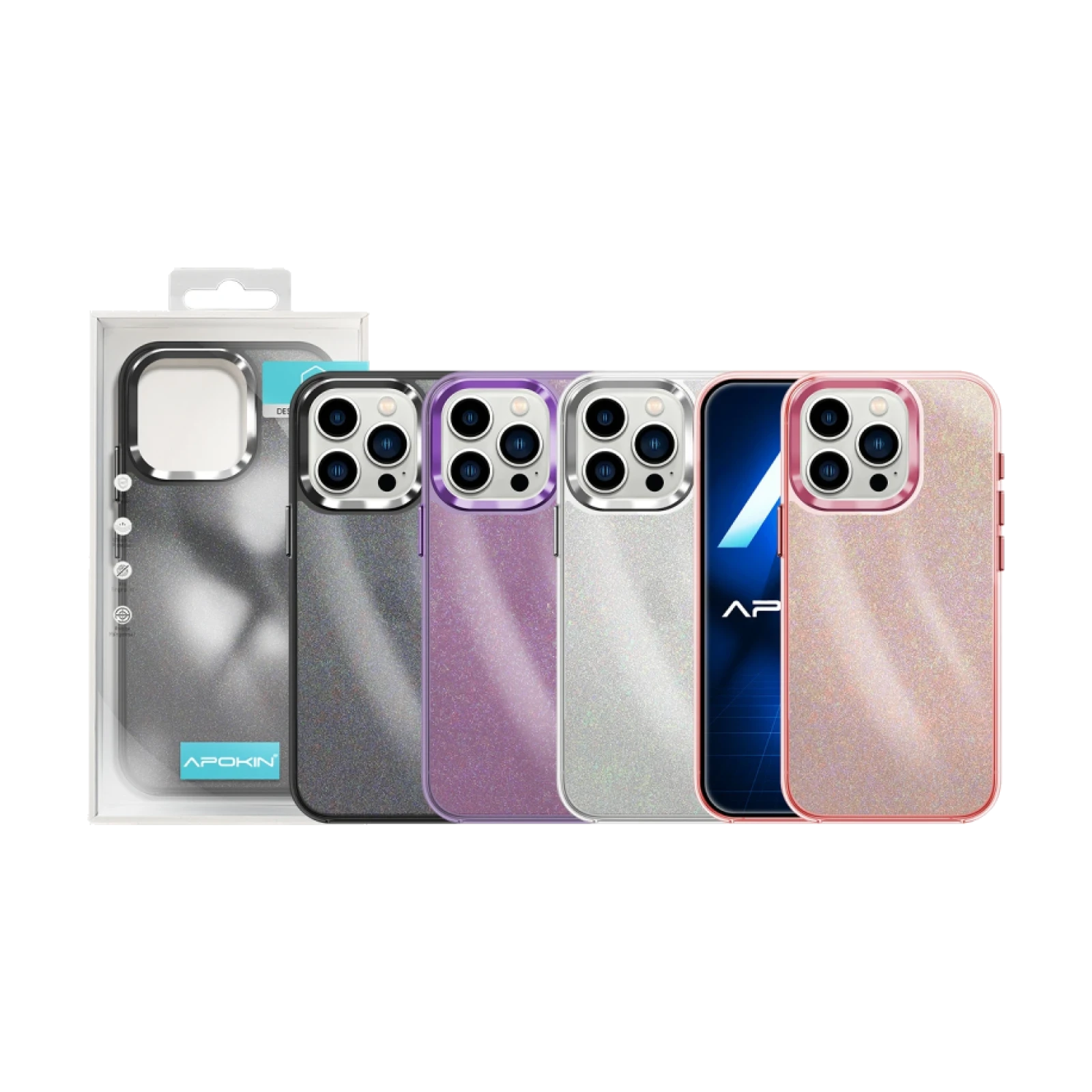 Funda Purpurina Apokin iPhone 13 Pro Max