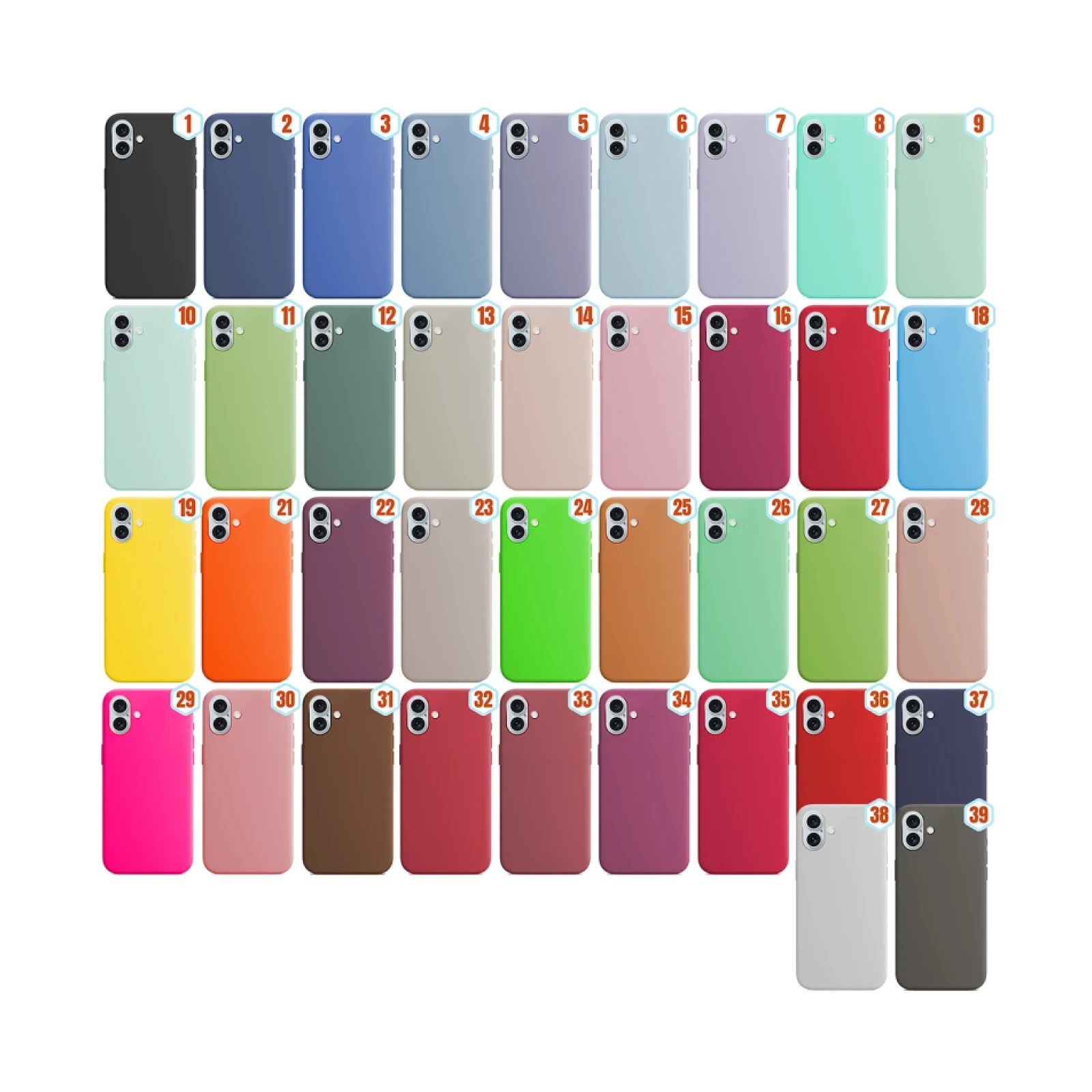 Funda Silicona Liquida Efecto Piel iPhone 16 Plus