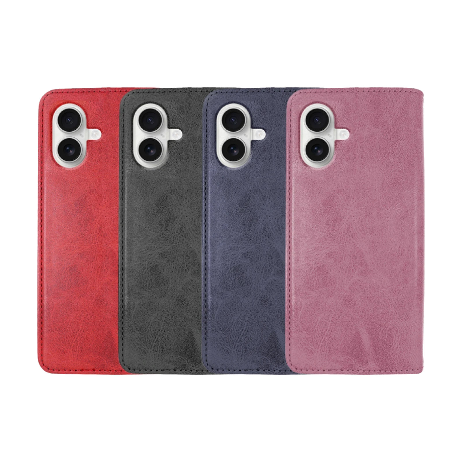 Funda Tapa con Tarjetero iPhone 16 Polipiel