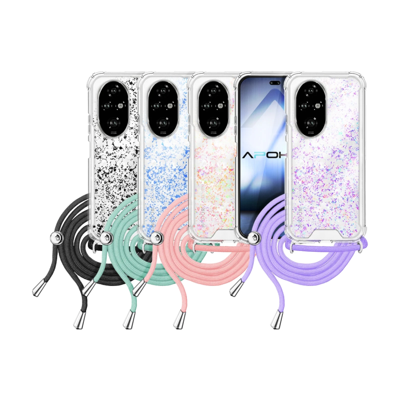 Funda Gel transparente con Cordón Honor 200